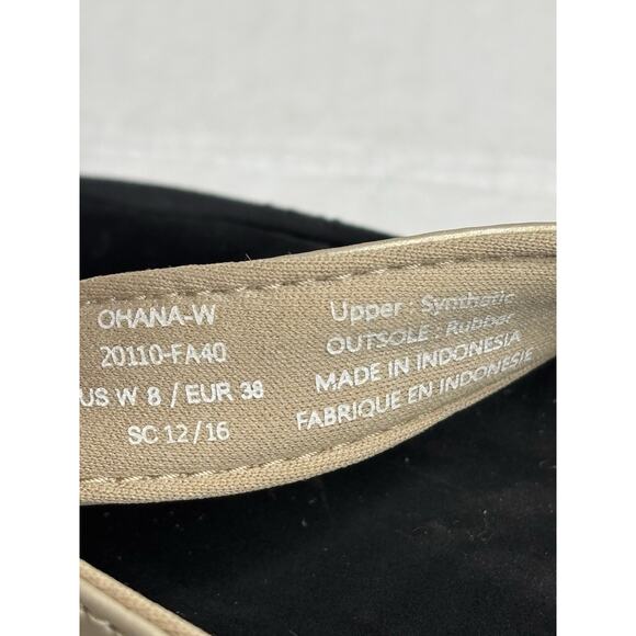 OOFOS OHANA Womans Flip Flop Sandals Champagne/Pearl Color Sz 8/38. - Picture 5 of 6